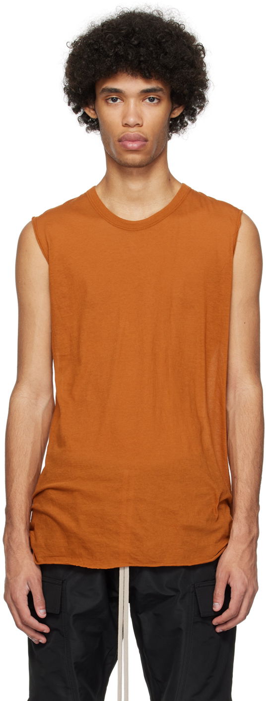 Tanktop Rick Owens Basic Tank Top Orange | RU01D3151 UC, 0