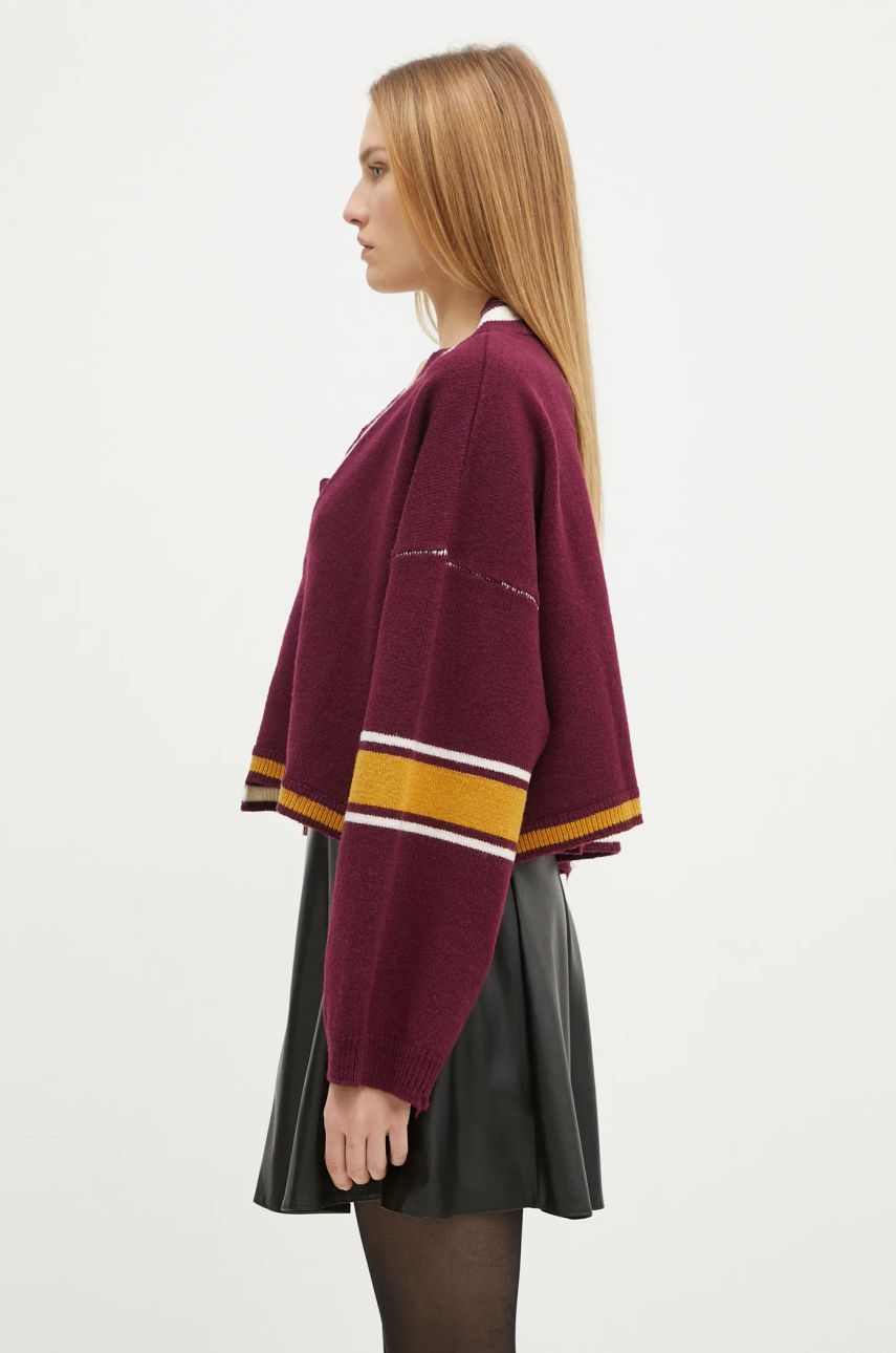 Sweater Ambush Damaged Rib V-Neck Sweater Lilla | BWHD002F24KNI0012846, 1