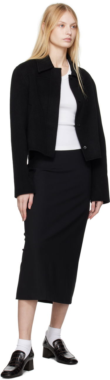 Jakke Loulou de Saison Loulou de Saison Zhanna Wool Jacket Sort | ZHANNA, 3