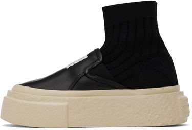 Sneakers og sko Maison Margiela MM6 Maison Margiela Knit Sock Platform Sort | S59WS0232 P8087, 2