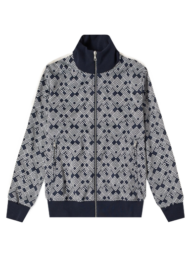Jakke Palm Angels Jaquard Monogrammed Track Jacket Grå | PMBD001S22FAB0024603