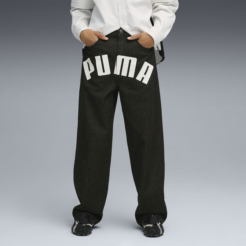 Jeans Puma A$AP ROCKY Wide Leg Printed Denim Pants Sort | 633396_01
