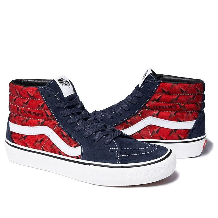 Sneakers og sko Vans Supreme SK8-HI Pro Diamond Plate Rød | VN0A45JDTEC, 0