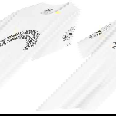 T-shirt BAPE White Graphic T-Shirt With Skull Print Hvid | 001TEK801052M-WHT, 1