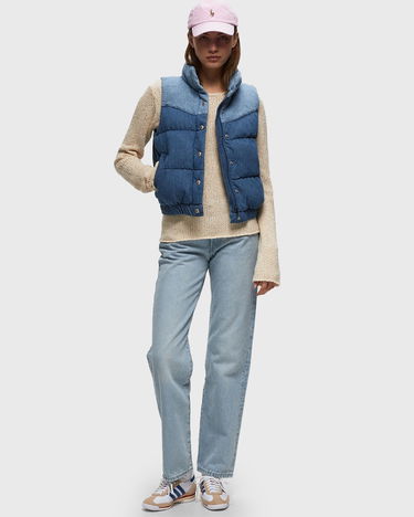Vest Levi's JUNO WESTERN PUFFER VEST LIGHT INDIGO Blå | A7189-0001, 1