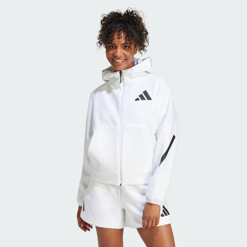 Sweatshirt adidas Performance Z.N.E. Full-Zip Hvid | JE7849