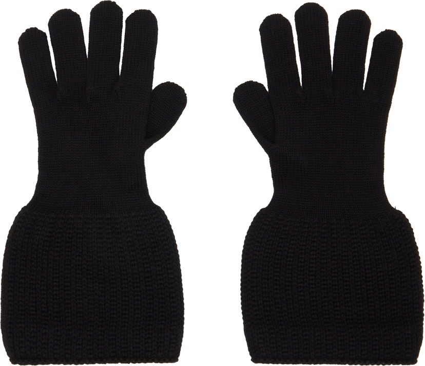 Handsker Yohji Yamamoto YOHJI YAMAMOTO Knitted Gloves Sort | HL-W04-160