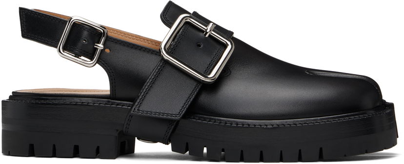Tilbehør Maison Margiela Maison Margiela Tabi County Slingback Loafers Sort | S58WP0283 P3292
