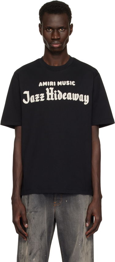 T-shirt AMIRI Amiri Music Jazz Hideaway T-Shirt Sort | AMJYTE1172, 0