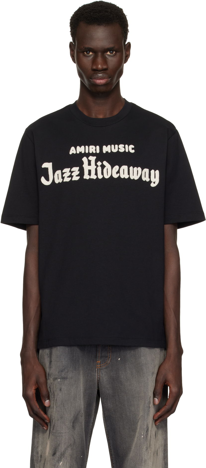 T-shirt AMIRI Amiri Music Jazz Hideaway T-Shirt Sort | AMJYTE1172