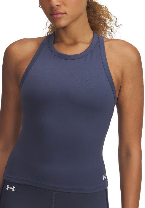 Tanktop Under Armour Under Armour Motion High Neck Tank Top Mørkeblå | 1390367-044
