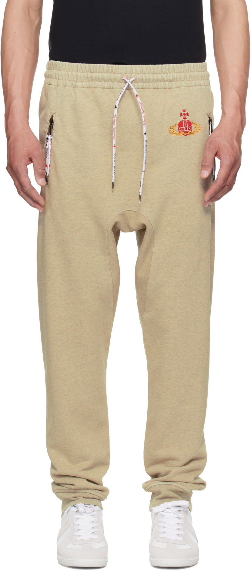 Joggingbukser Vivienne Westwood Vivienne Westwood Football Sweatpants Beige | 3J01000W-J008P-