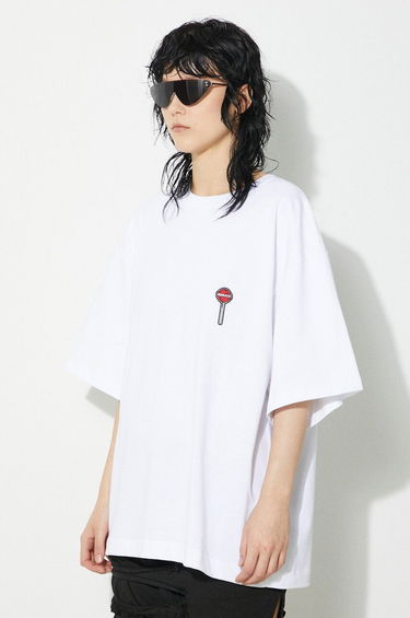T-shirt Fiorucci Fiorucci Lollipop Patch Boxy T-Shirt Hvid | M01FPTSH103CJ01WH03, 3