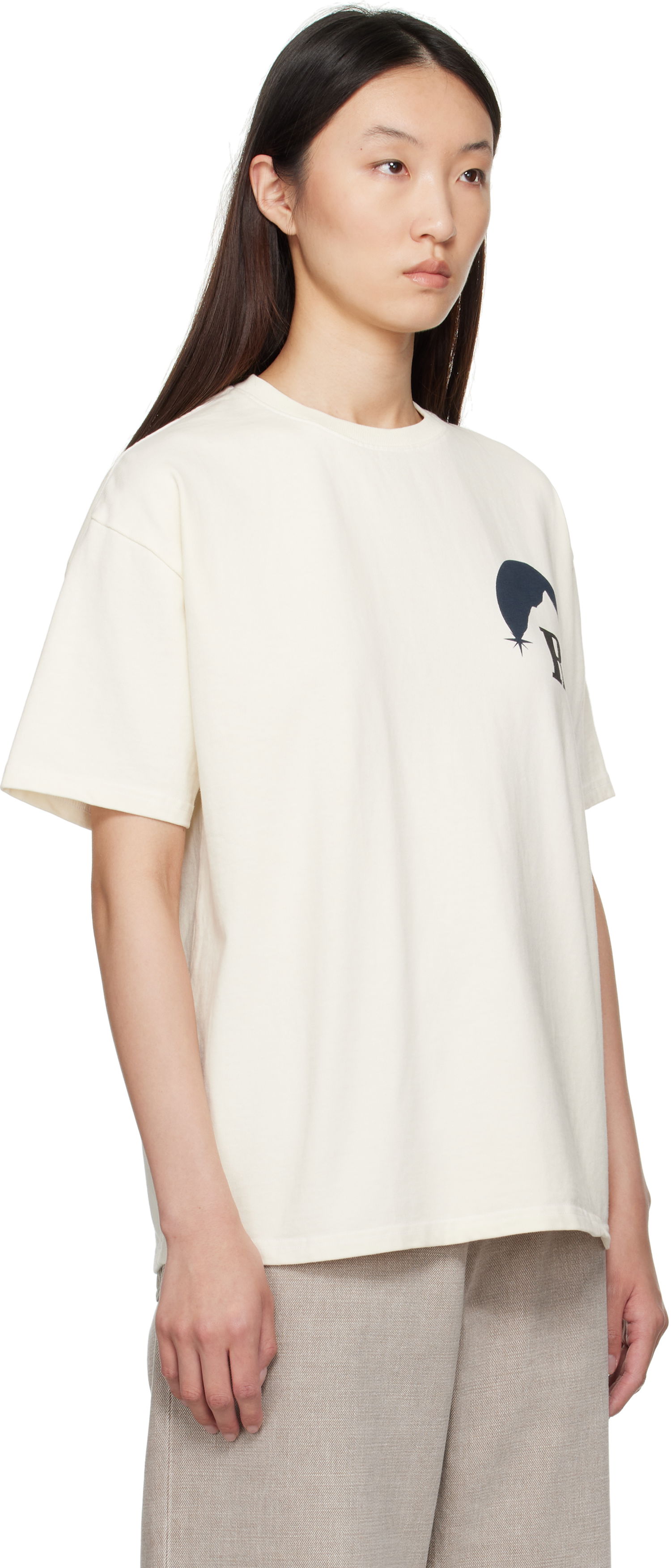 T-shirt Rhude Rhude Moonlight Graphic T-Shirt Hvid | RHPF25TT02012, 1