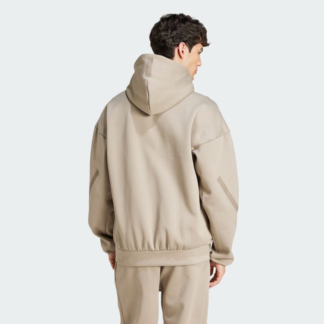 Sweatshirt adidas Performance Z.N.E. Full-Zip Hoodie Beige | JC5495, 1