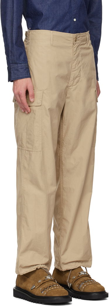 Cargo bukser BEAMS BEAMS PLUS Military Cargo Pants Beige | 3824-0081-803, 1