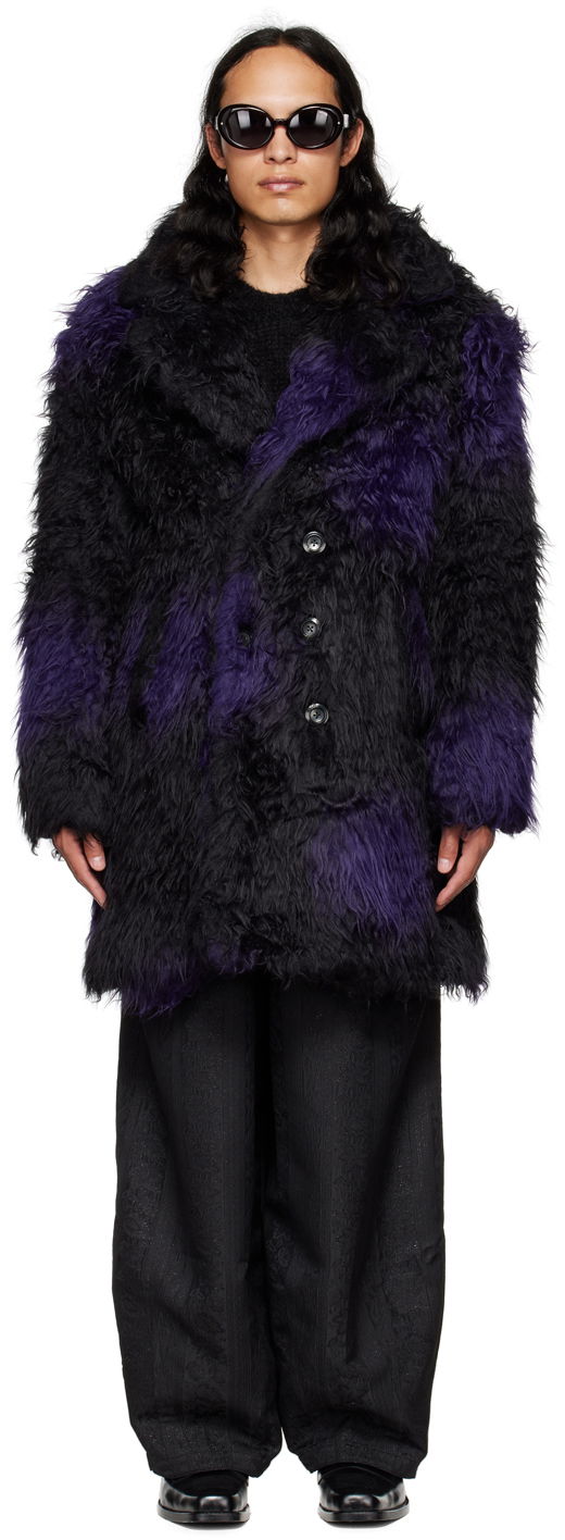 Frakker Needles NEEDLES Faux-Fur Coat Lilla | LQ099