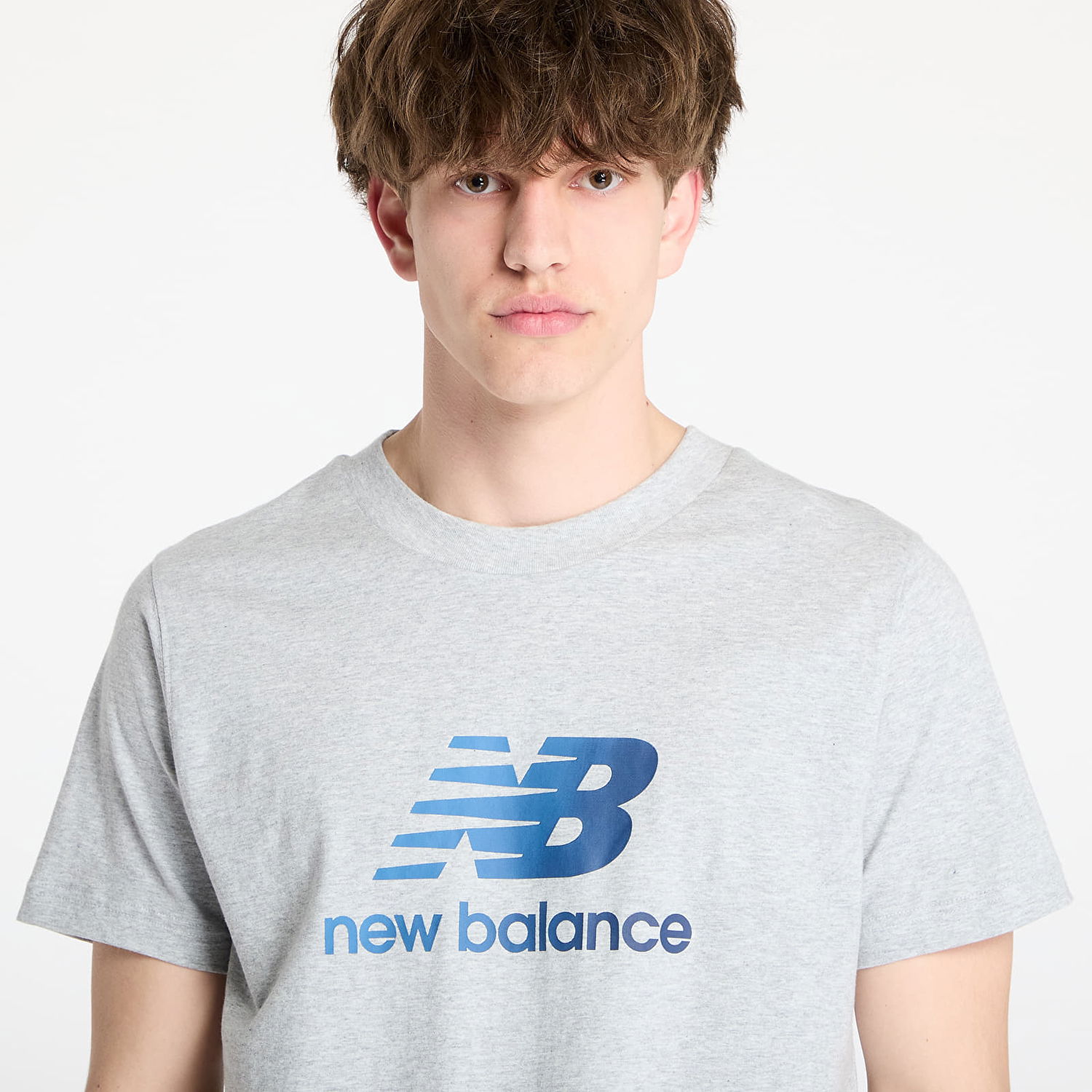 T-shirt New Balance Men's T-Shirt MT51503AG Grå | NBMT51503AG, 1