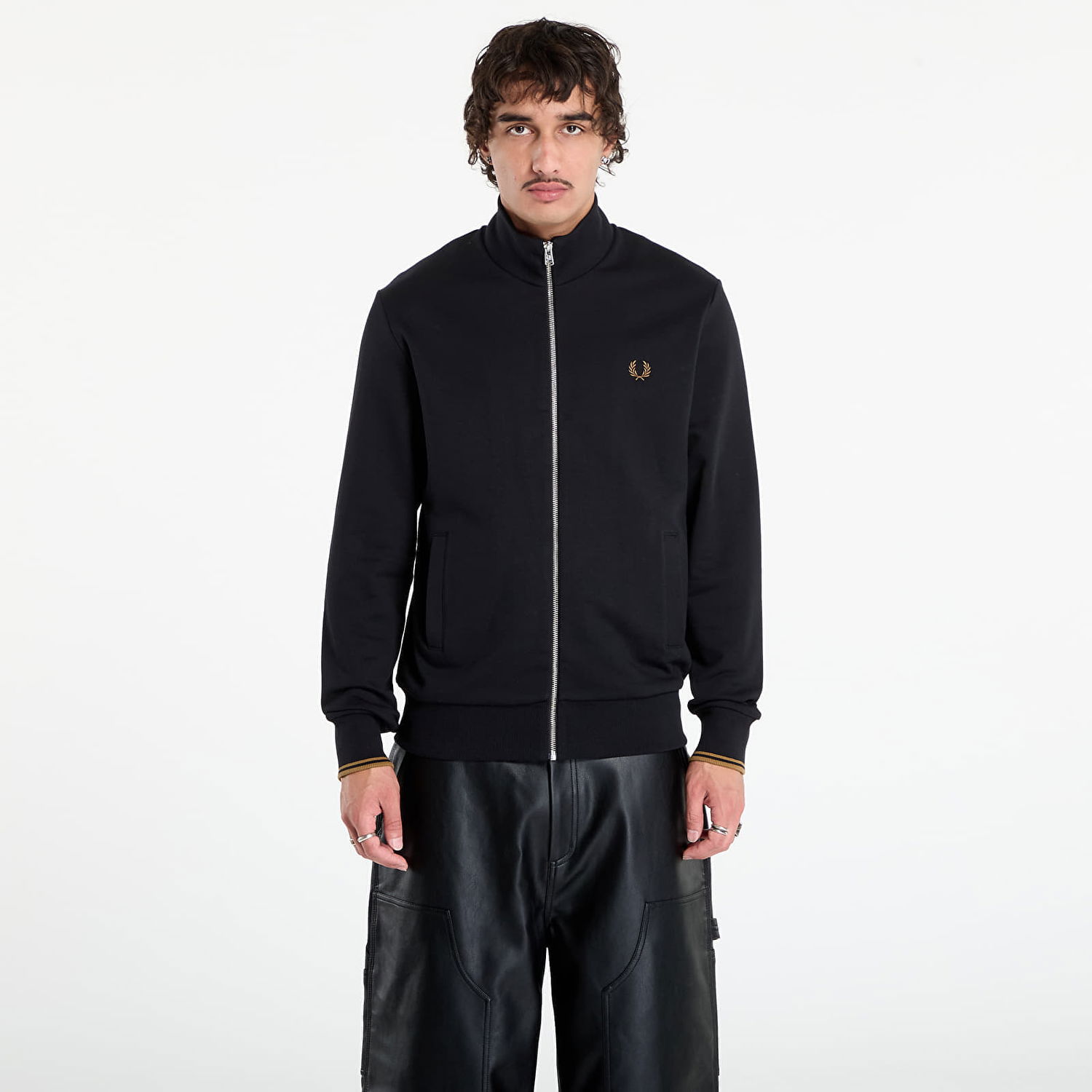 Sweatshirt Fred Perry Fred Perry Zip Through Sweatshirt Sort | J1327 102, 0