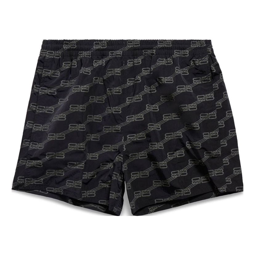 Shorts Balenciaga Logo Print Swim Shorts Sort | 6983194C0B21062