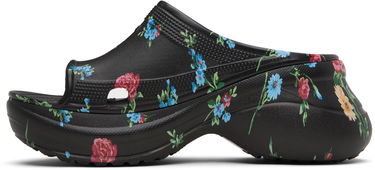 Sneakers og sko Balenciaga Balenciaga Crocs Edition Floral Pool Slides Sort | 677389W1S8G, 2