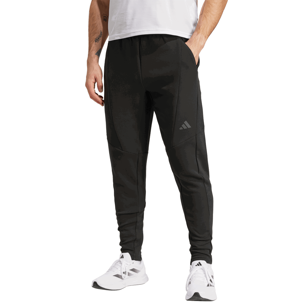 Joggingbukser adidas Originals D4T Tapered Knit Training Pant Sort | IY1117, 0
