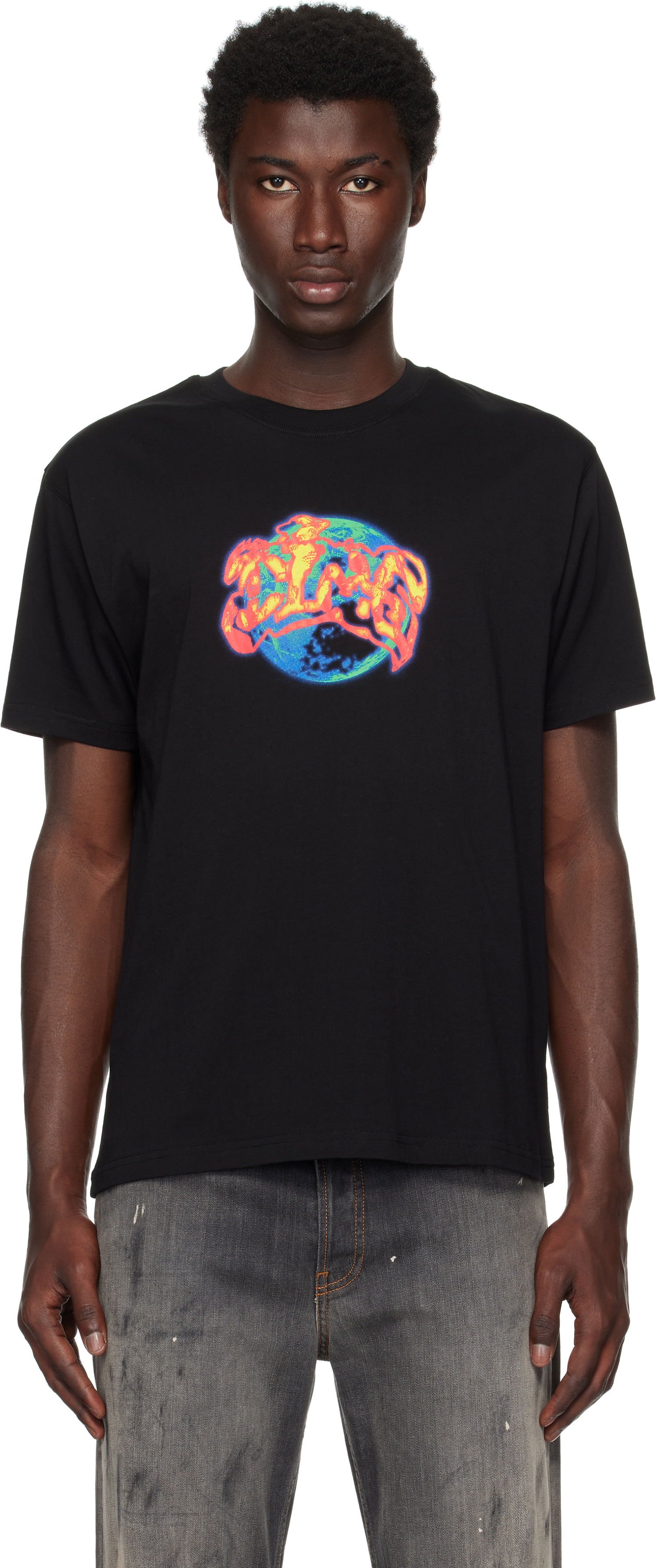 T-shirt Dime Dime Global Graphic T-Shirt Sort | DIMESU2558BLK, 0