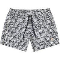 Badetøj Moncler Men's Monogram Swim Short Navy Mørkeblå | 2C000-01-597DA-S70, 1