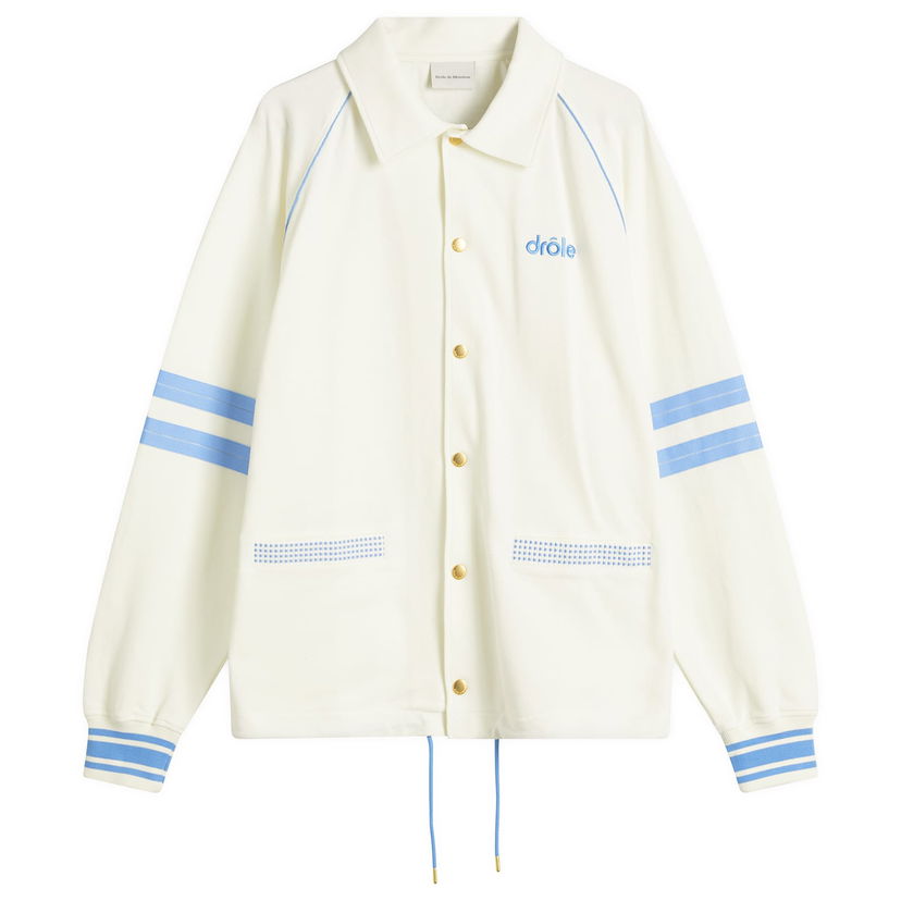 Vindjakke Drôle de Monsieur Drôle de Monsieur Pique Lightweight Jacket Hvid | G-JT227-CO162-OW