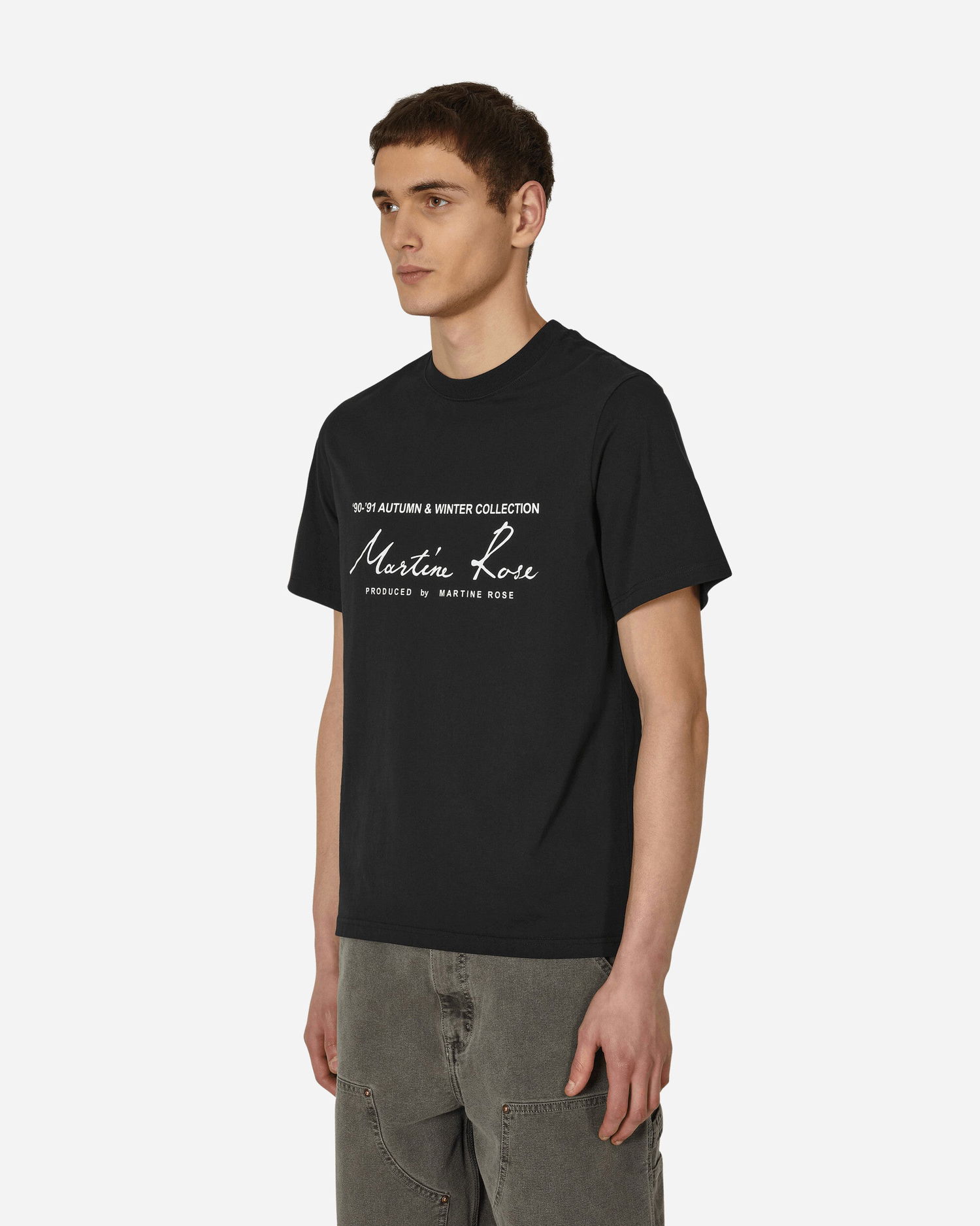 T-shirt Martine Rose Martine Rose Classic Logo T-Shirt Sort | CMR-603JC-BLACK, 1
