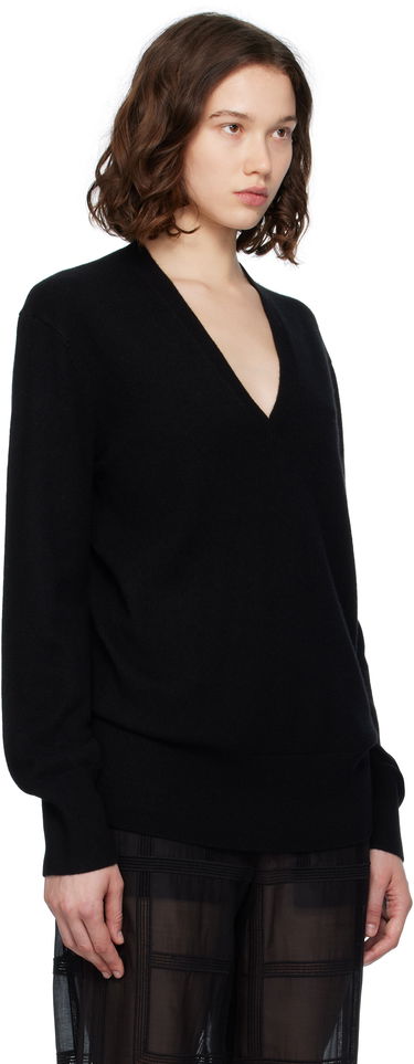 Sweater TOTEME TOTEME Cashmere V-Neck Knit Sweater Hvid | 252-WRT0521-YA0016, 4