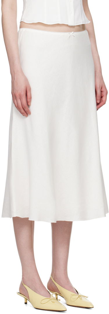 Nederdel GUIZIO Guizio Paloma Midi Skirt Hvid | P24313W085, 1