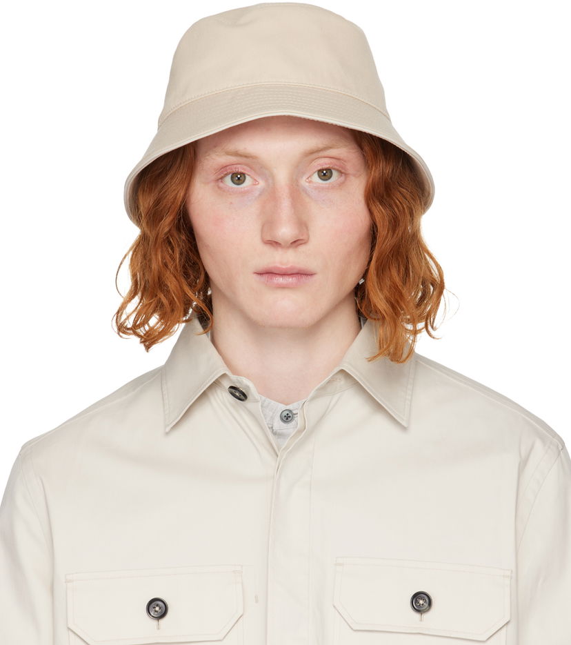 Hat ZEGNA Bucket Cotton Hat Beige | Z7I02HA7-B7B