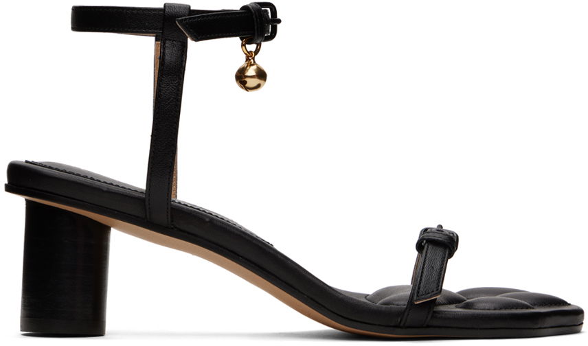 Skopleje JW Anderson JW Anderson Kitten Paw Heeled Sandals Sort | ANW42034A, 0