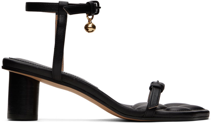 Skopleje JW Anderson JW Anderson Kitten Paw Heeled Sandals Sort | ANW42034A