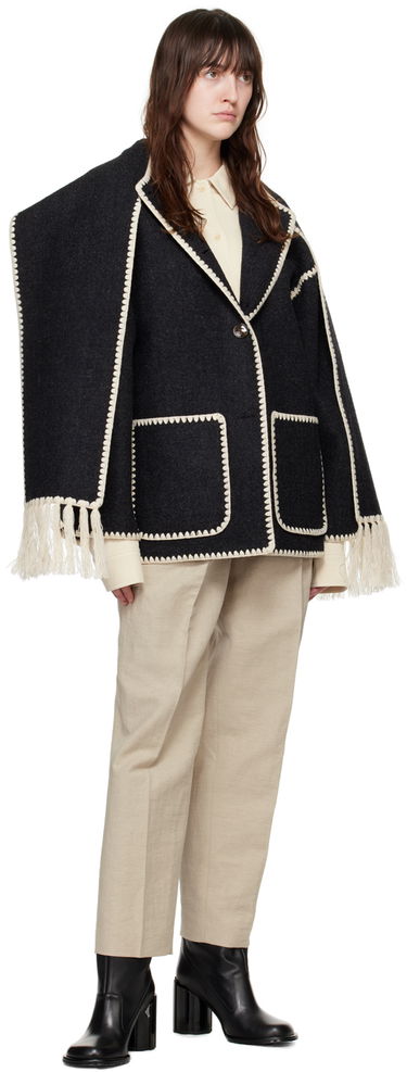 Bukser TOTEME Double-Pleated Trousers Beige | 243-WRB847-FB0196, 3