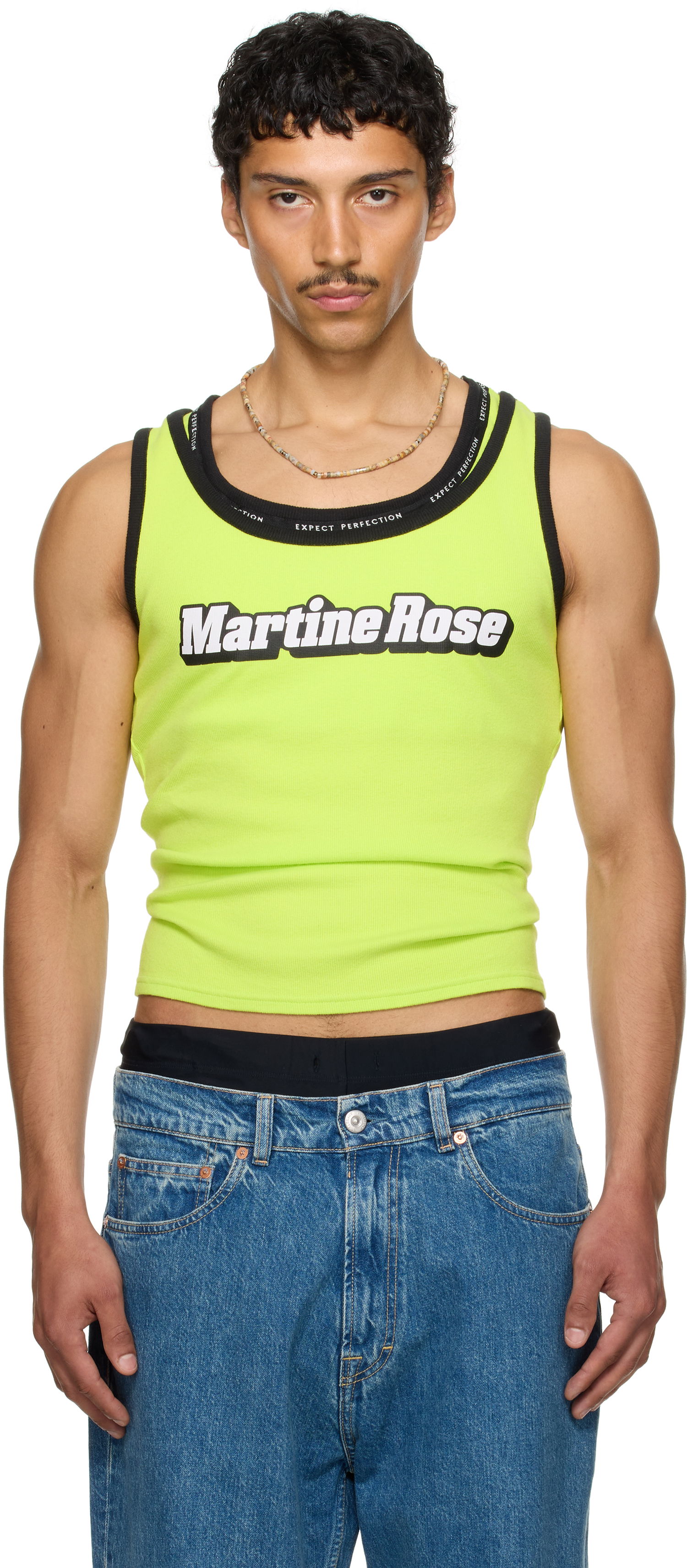 Tanktop Martine Rose Martine Rose Folded Tank Top Gul | 657JS03404, 0