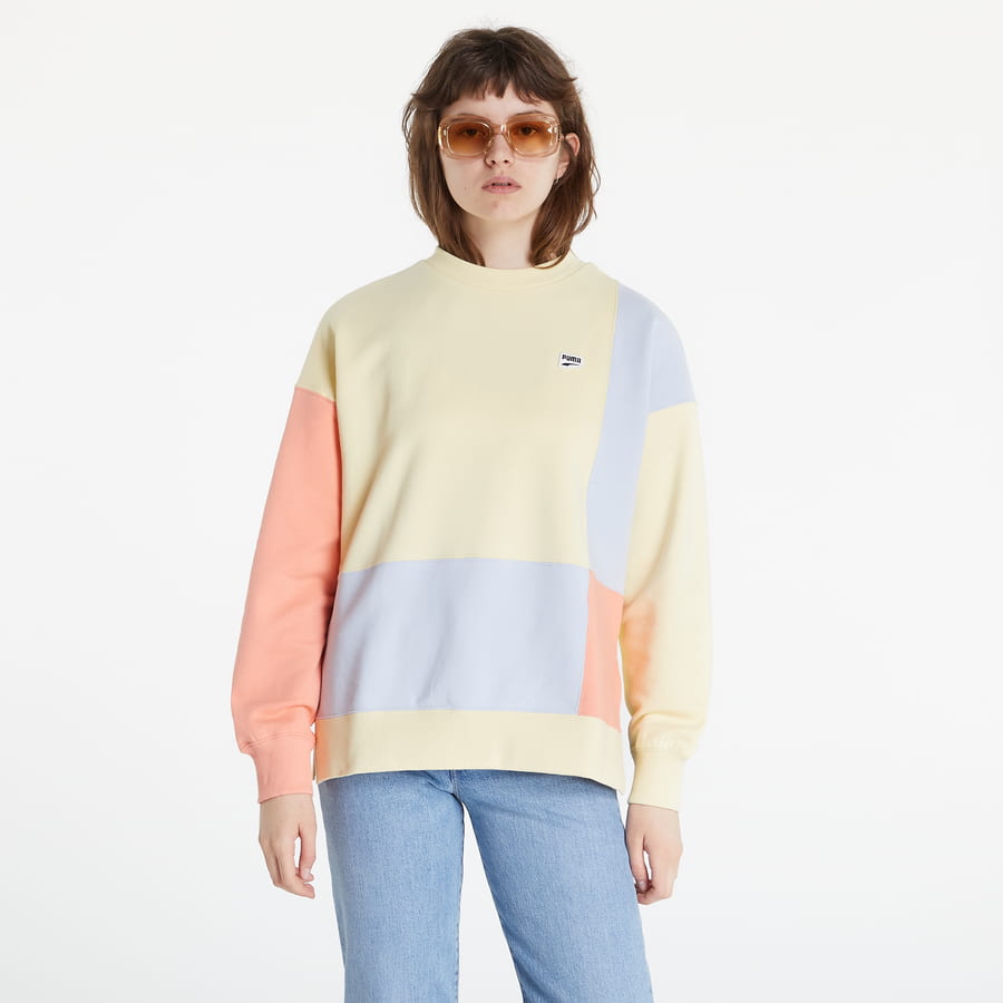 Sweatshirt Puma Downtown Crewneck Gul | 533582-41, 0