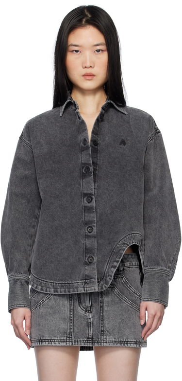 Skjorte The Attico Attico Eliza Denim Shirt Grå | 250WCB00074 DDD104AA, 0