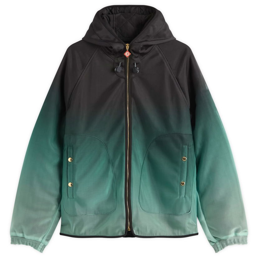 Vindjakke Casablanca Casablanca Gradient Technical Windbreaker Jacket, Size Small Grøn | MPF25-JK-394-01