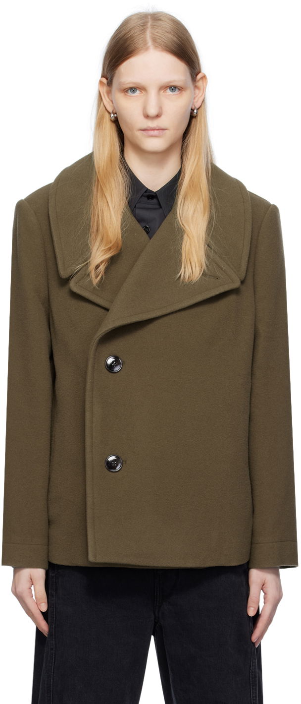 Frakker LEMAIRE Lemaire Boxy Jacket Grøn | CO1033 LF1164