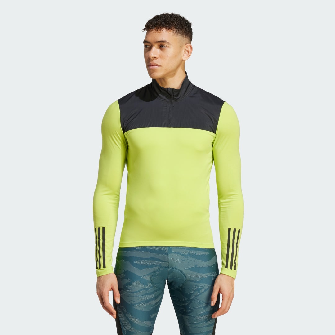 Jersey adidas Originals Cyklistický dres Gravel Long Gul | IP3717, 0