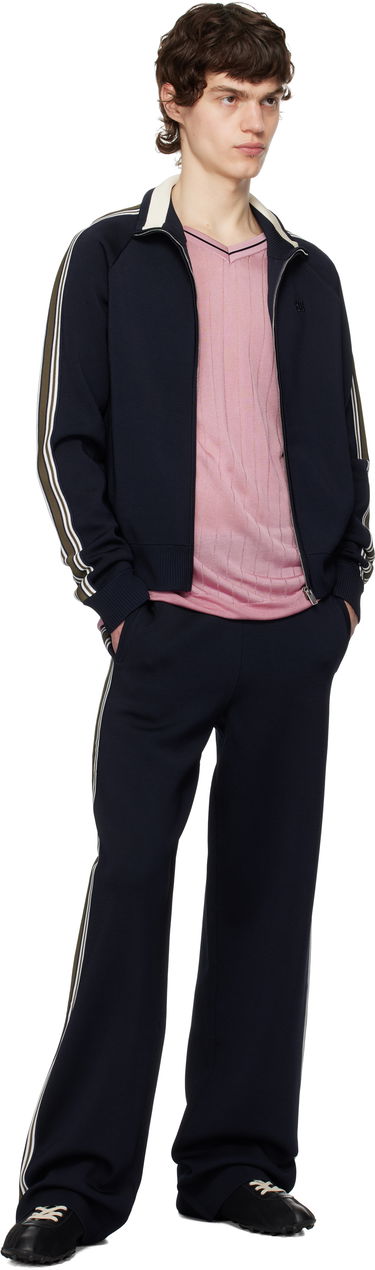 Træningsdragt Wales Bonner Wales Bonner Tide Track Jacket Mørkeblå | US25KN34-KN05-599 BRIGHT RAYON, 3