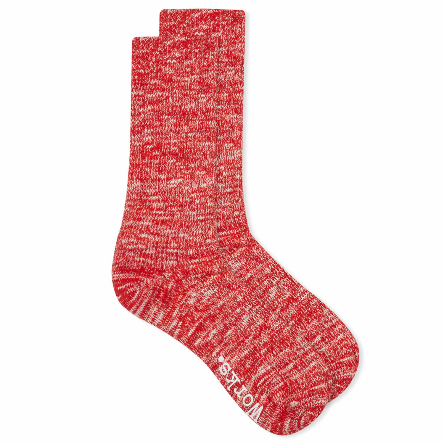 Sokker Universal Works Universal Works Slub Socks, Size Large Rød | 23771-RED, 1