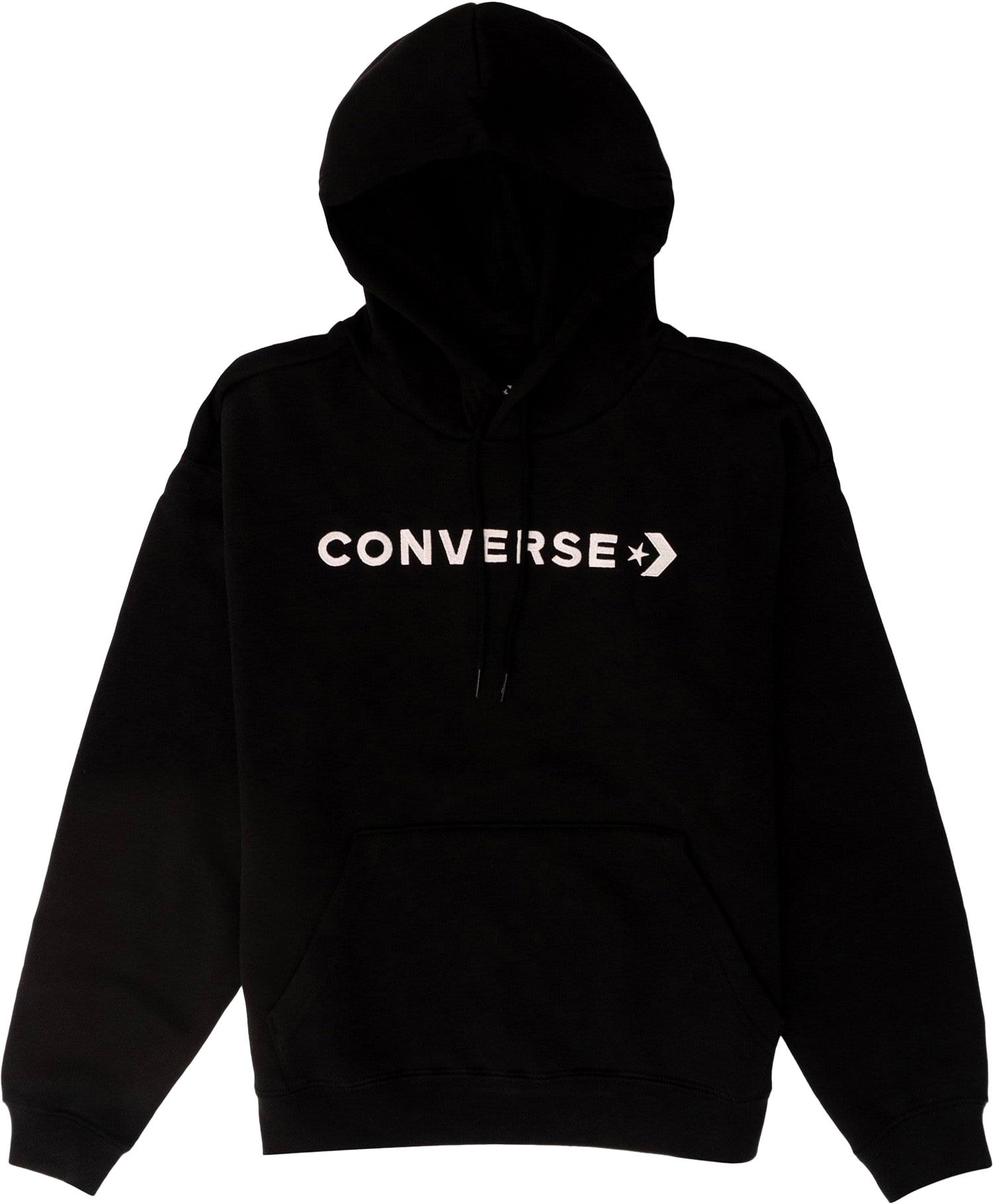 Sweatshirt Converse Strip Wordmark Oversized Sort | 10024372-a01-001, 0
