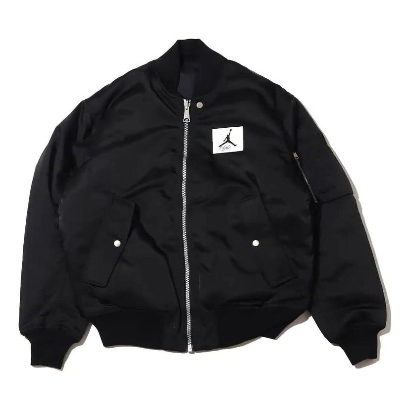 Bomberjakke Jordan Essentials Statement Varsity Jacket Sort | DQ7345-010
