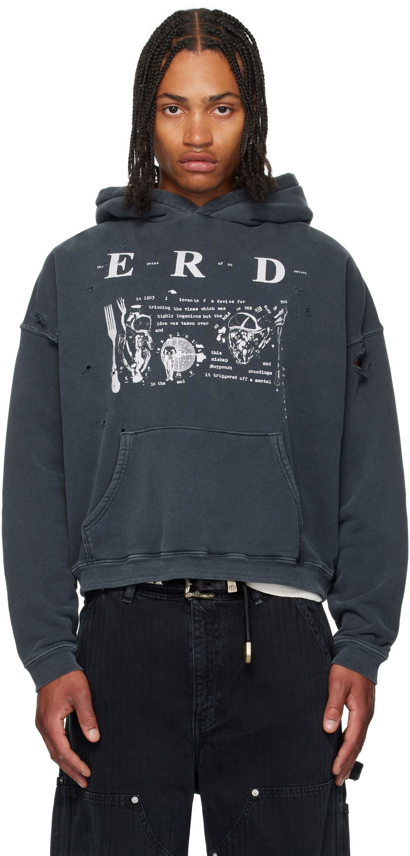Sweatshirt Enfants Riches Déprimés Enfants Riches Déprimés My Role in the War Hoodie Sort | 020-461