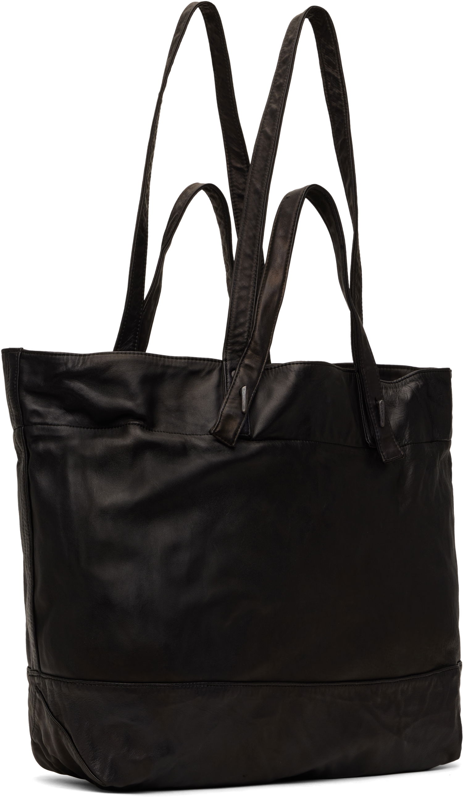 Mulepose Yohji Yamamoto YOHJI YAMAMOTO Horse Double Handle Leather Tote Sort | HP-I01-770, 1