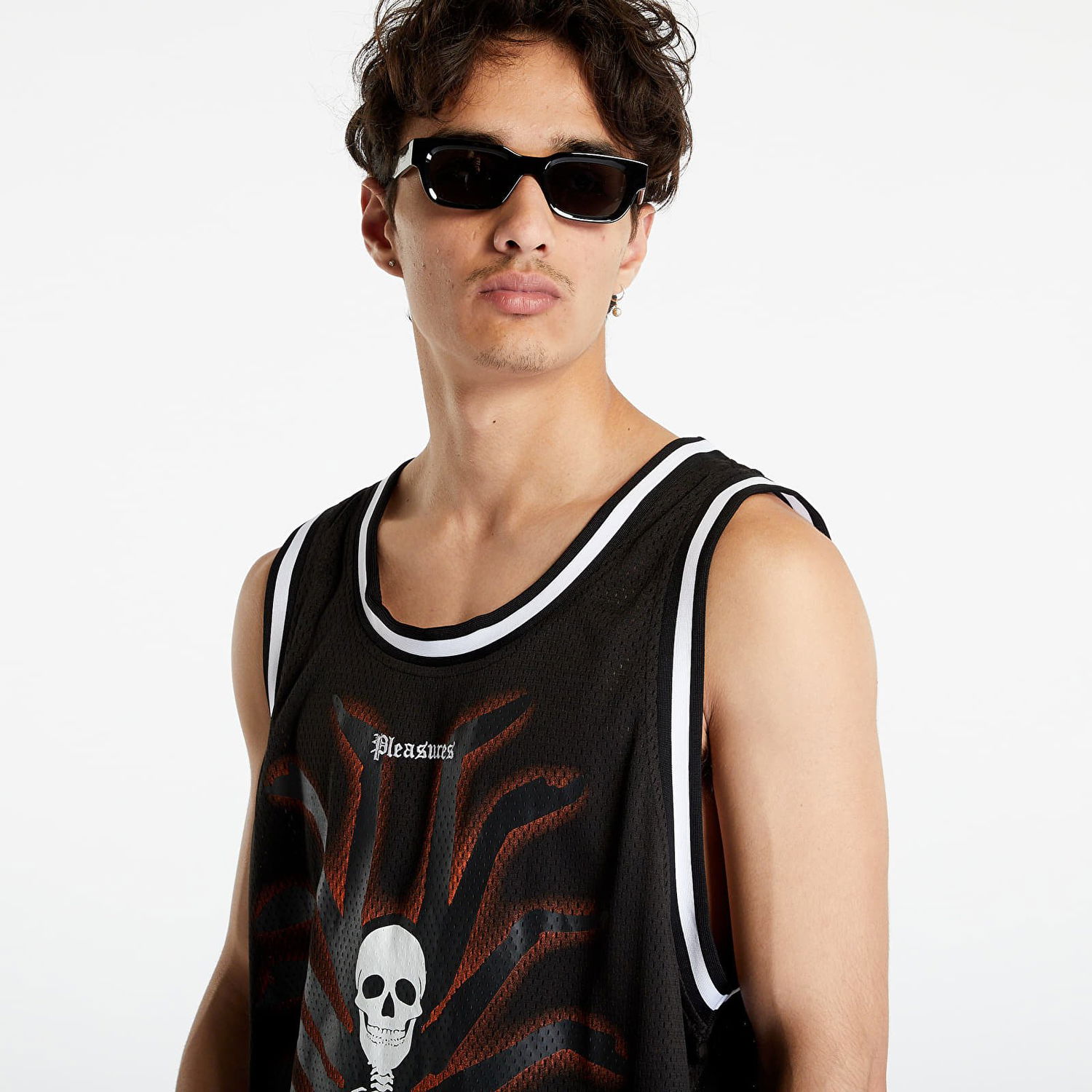 Jersey Pleasures Meditation Basketball Jersey Sort | P23SU006 BLACK, 1