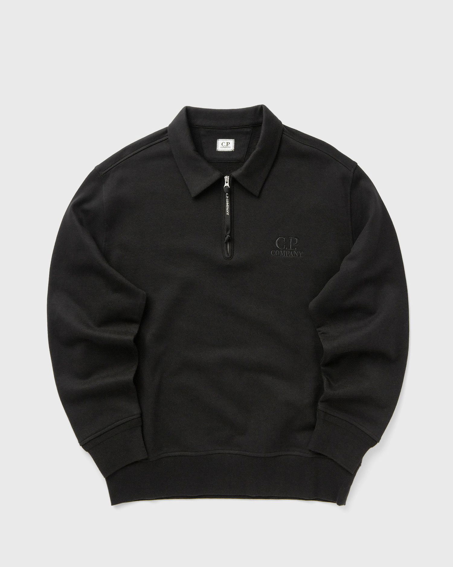 Sweatshirt C.P. Company Polo Collar Sweatshirt Sort | 19CMSS140A005086W-999, 0